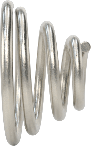 Kapalı Alan Konik Sıkıştırma Yayı, 0,25" Uzunluk, 0.42" x 0.188" OD, 0.356" x 0.124" ID