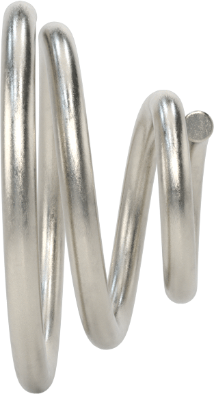 Kapalı Alan Konik Sıkıştırma Yayı, 0,25" Uzunluk, 0.48" x 0.219" OD
