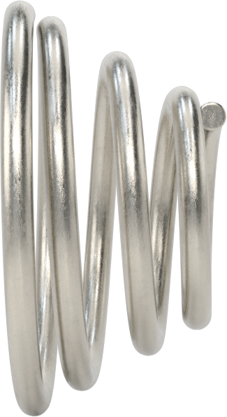 Kapalı Alan Konik Sıkıştırma Yayı, 0,375 inç Uzunluk, 0.72" x 0.375" OD