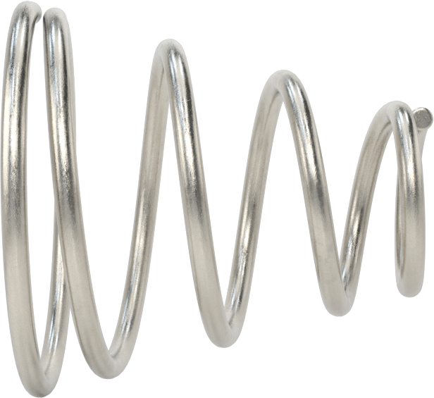 Kapalı Alan Konik Sıkıştırma Yayı, 0,625 inç Uzunluk, 0.6" x 0.281" OD
