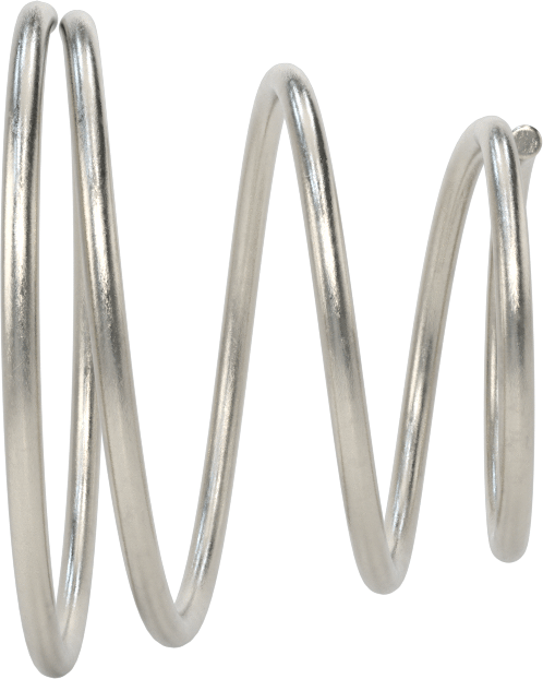 Kapalı Alan Konik Sıkıştırma Yayı, 0,75" Uzunluk, 0.98" x 0.625" OD