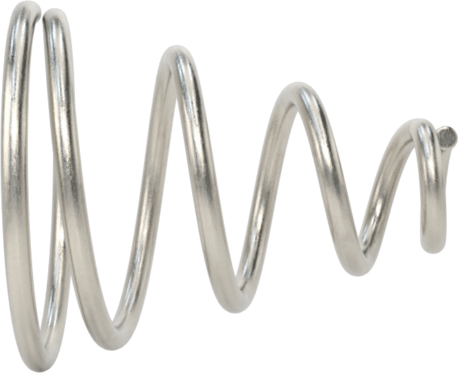 Kapalı Alan Konik Sıkıştırma Yayı, 1" Uzunluk, 0.85" x 0.281" OD