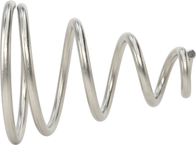 Kapalı Alan Konik Sıkıştırma Yayı, 0,625 inç Uzunluk, 0.48" x 0.156" OD