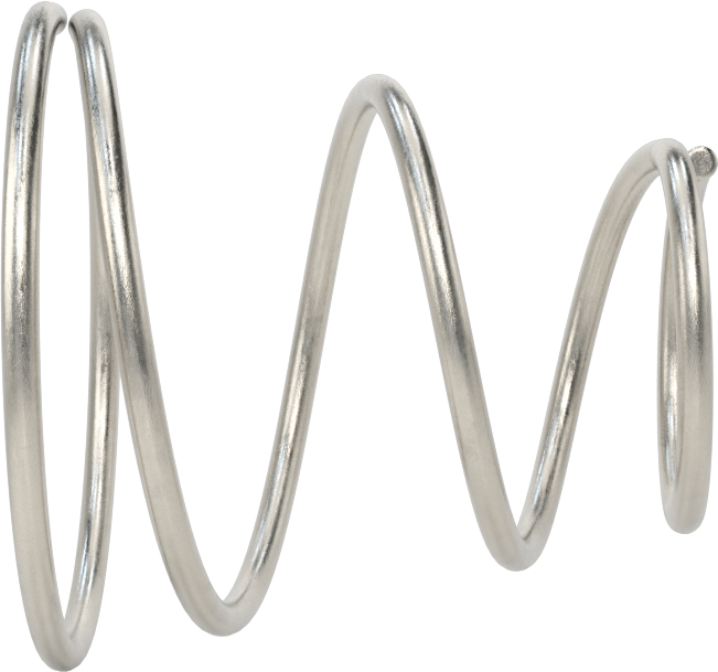 Kapalı Alan Konik Sıkıştırma Yayı, 1" Uzunluk, 0.975" x 0.56" OD