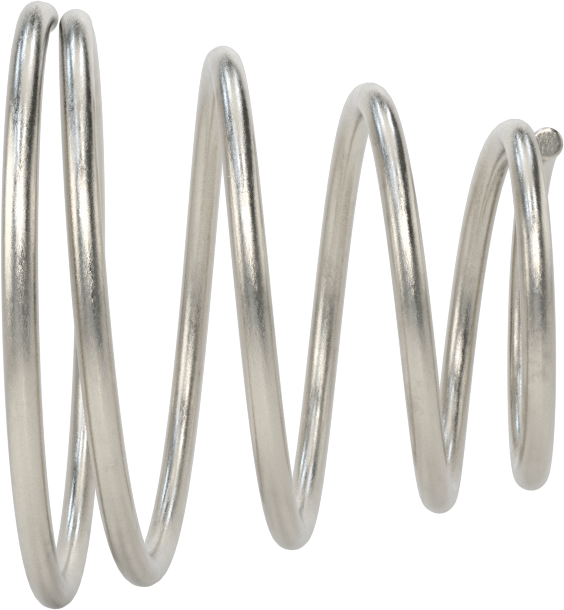 Kapalı Alan Konik Sıkıştırma Yayı, 0,75" Uzunluk, 0.85" x 0.5" OD
