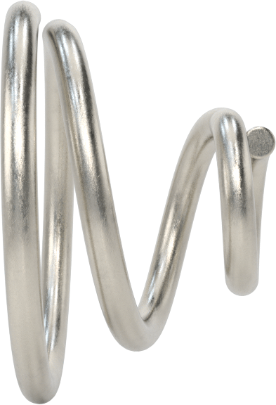 Kapalı Alan Konik Sıkıştırma Yayı, 0,313" Uzunluk, 0.48" x 0.187" OD