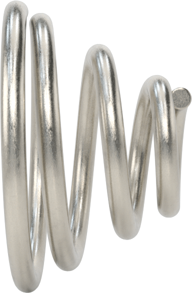 Kapalı Alan Konik Sıkıştırma Yayı, 0,375 inç Uzunluk, 0.6" x 0.25" OD