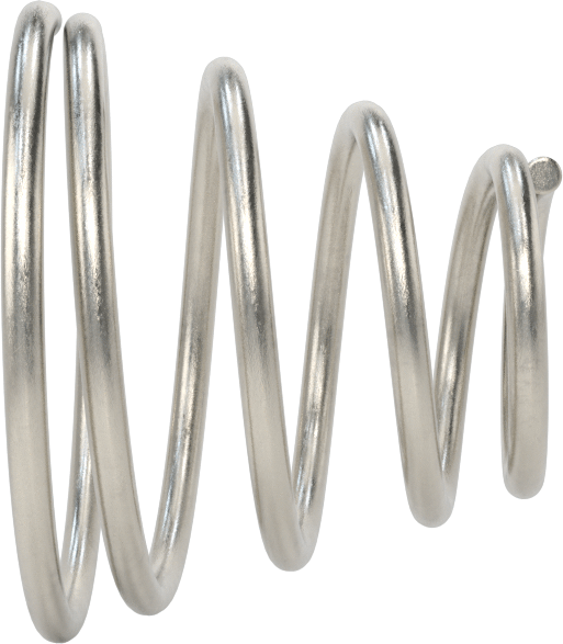 Kapalı Alan Konik Sıkıştırma Yayı, 0,5" Uzunluk, 0.6" x 0.312" OD