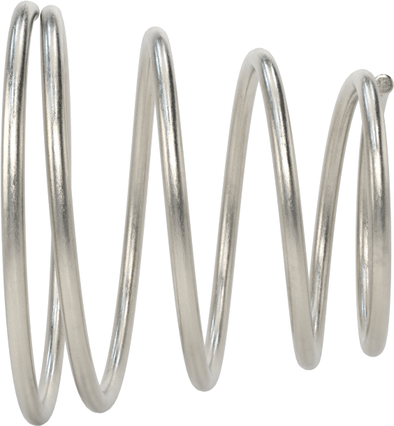 Kapalı Alan Konik Sıkıştırma Yayı, 0,75" Uzunluk, 0.85" x 0.56" OD, 0.766" x 0.476" ID