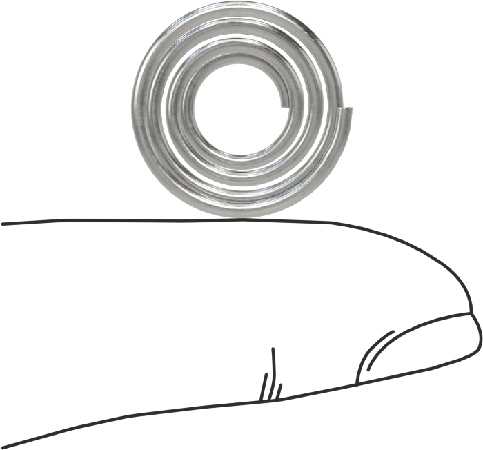 Kapalı Alan Konik Sıkıştırma Yayı, 0,375 inç Uzunluk, 0.72" x 0.375" OD