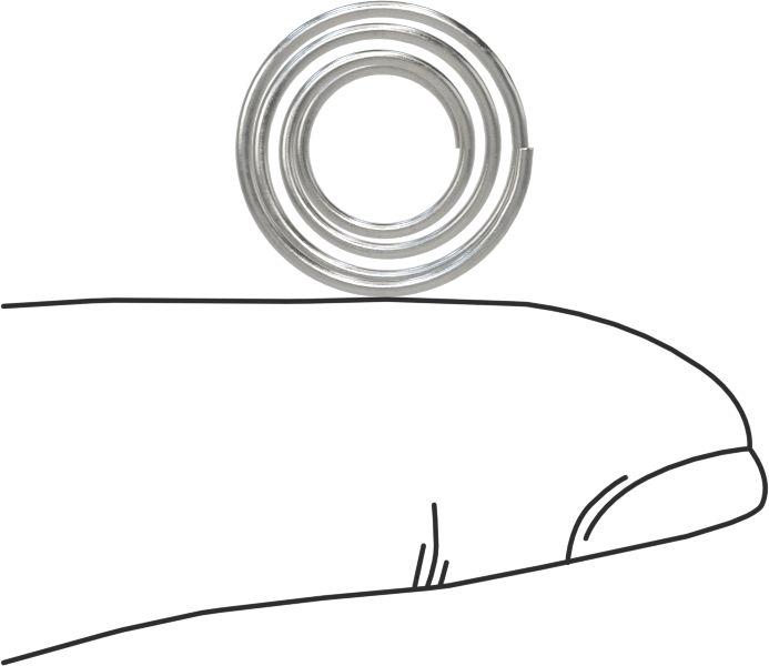 Kapalı Alan Konik Sıkıştırma Yayı, 0,5" Uzunluk, 0.6" x 0.375" OD
