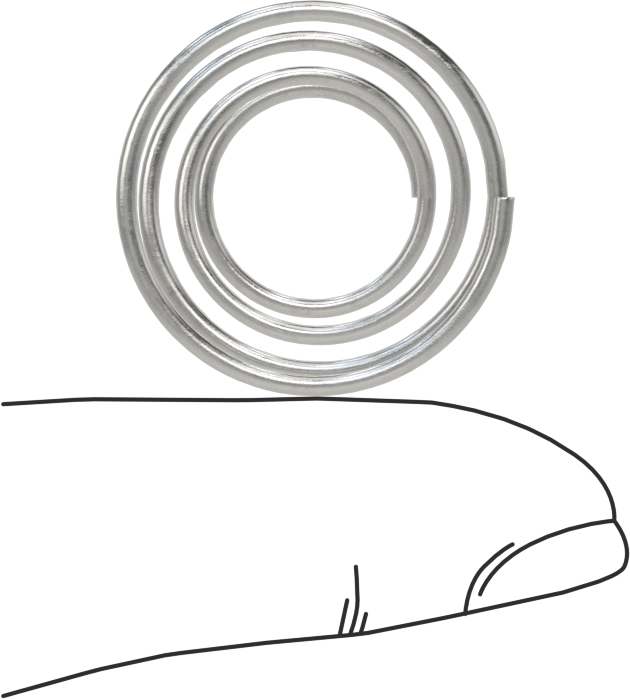 Kapalı Alan Konik Sıkıştırma Yayı, 0,75" Uzunluk, 0.98" x 0.625" OD