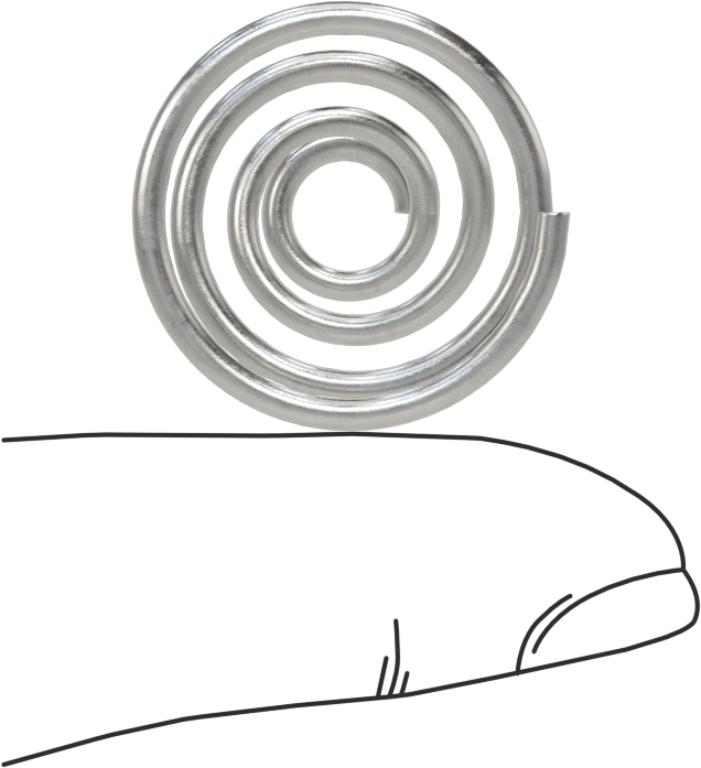 Kapalı Alan Konik Sıkıştırma Yayı, 0,75" Uzunluk, 0.98" x 0.375" OD