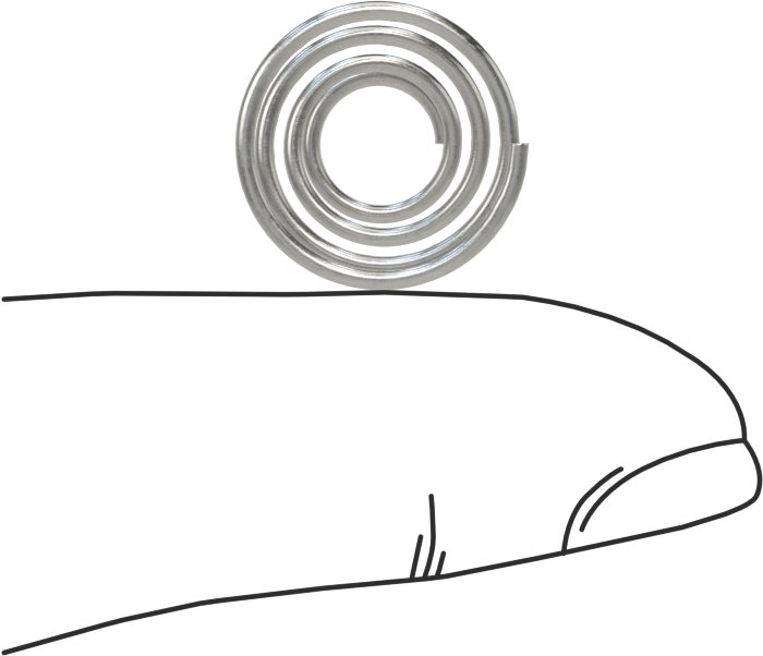 Kapalı Alan Konik Sıkıştırma Yayı, 0,375 inç Uzunluk, 0.6" x 0.313" OD