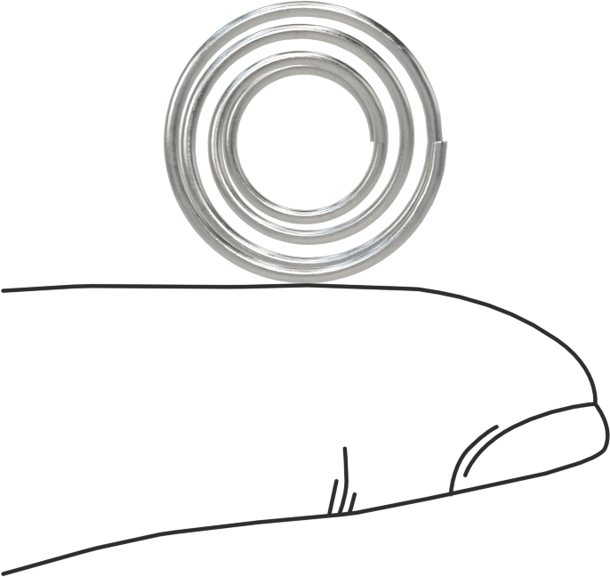Kapalı Alan Konik Sıkıştırma Yayı, 0,625 inç Uzunluk, 0.72" x 0.438" OD
