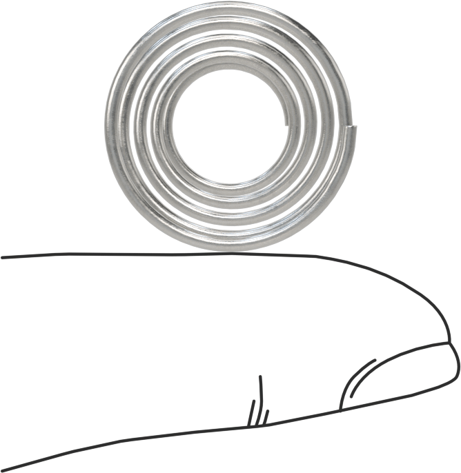 Kapalı Alan Konik Sıkıştırma Yayı, 0,75" Uzunluk, 0.85" x 0.5" OD