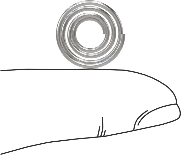 Kapalı Alan Konik Sıkıştırma Yayı, 0,375 inç Uzunluk, 0.6" x 0.312" OD