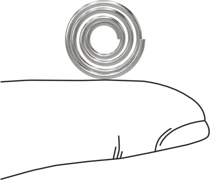 Kapalı Alan Konik Sıkıştırma Yayı, 0,375 inç Uzunluk, 0.6" x 0.281" OD