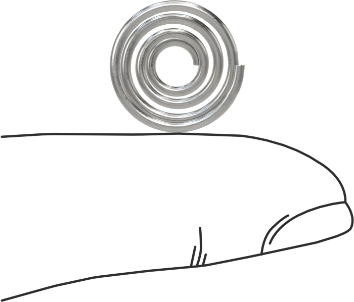 Kapalı Alan Konik Sıkıştırma Yayı, 0,375 inç Uzunluk, 0.6" x 0.25" OD
