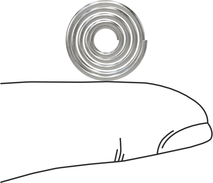 Kapalı Alan Konik Sıkıştırma Yayı, 0,5" Uzunluk, 0.6" x 0.25" OD