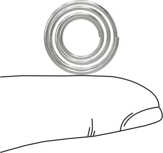 Kapalı Alan Konik Sıkıştırma Yayı, 0,5" Uzunluk, 0.72" x 0.438" OD