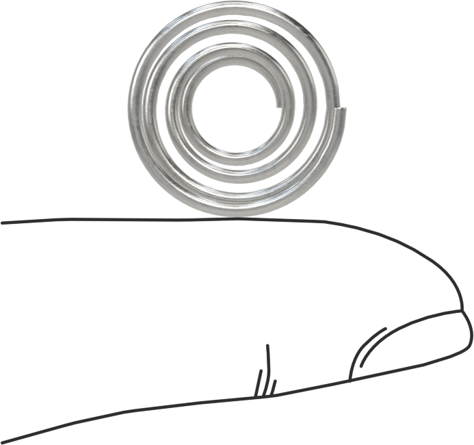 Kapalı Alan Konik Sıkıştırma Yayı, 0,5" Uzunluk, 0.72" x 0.375" OD