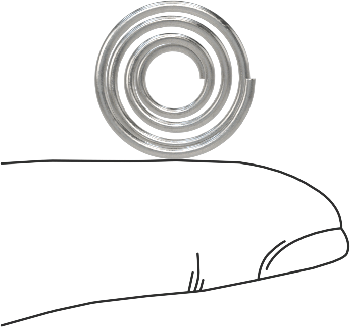 Kapalı Alan Konik Sıkıştırma Yayı, 0,5" Uzunluk, 0.72" x 0.343" OD