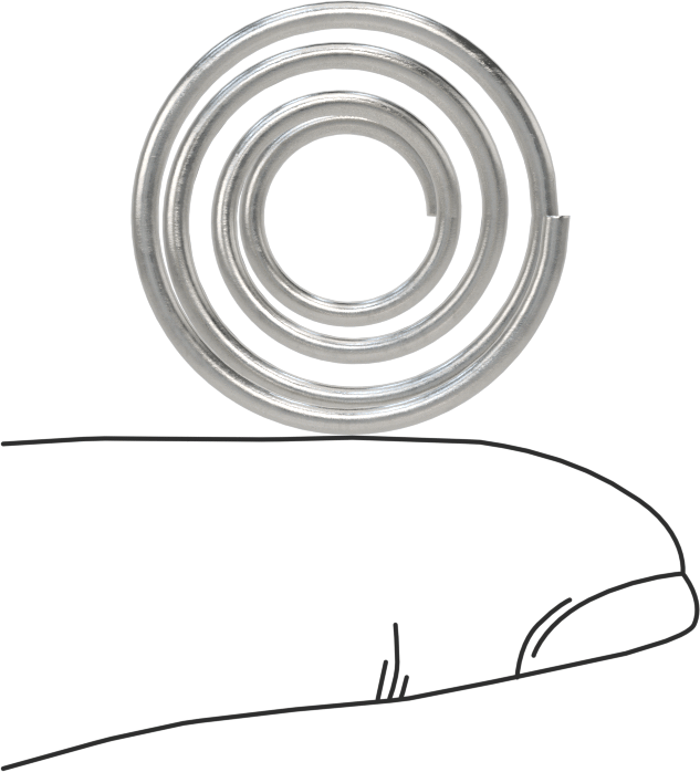 Kapalı Alan Konik Sıkıştırma Yayı, 0,75" Uzunluk, 0.975" x 0.5" OD, 0.857" x 0.382" ID