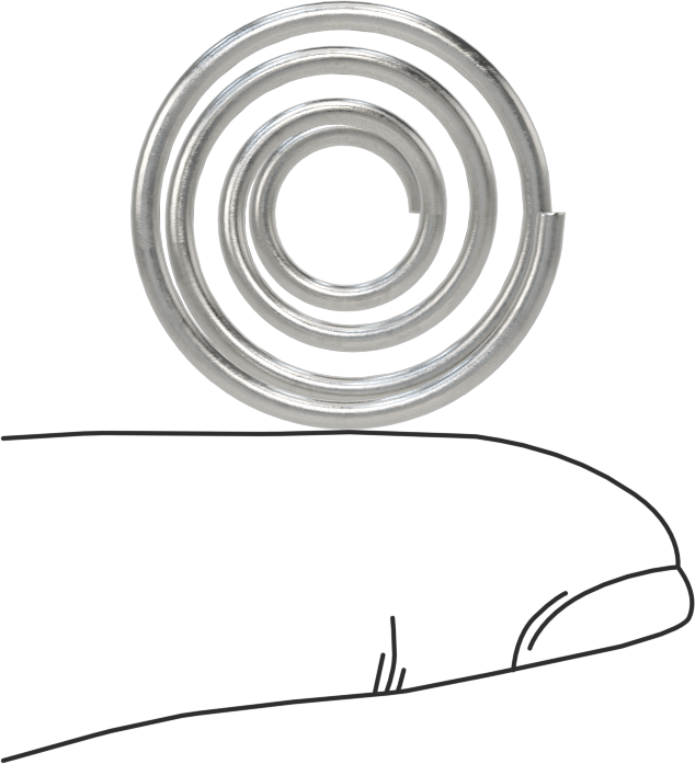 Kapalı Alan Konik Sıkıştırma Yayı, 0,75" Uzunluk, 0.975" x 0.438" OD, 0.849" x 0.312" ID
