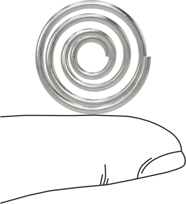 Kapalı Alan Konik Sıkıştırma Yayı, 0,75" Uzunluk, 0.975" x 0.375" OD, 0.841" x 0.241" ID
