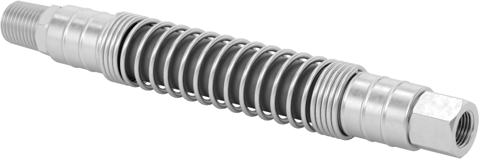 Bend-and-Stay Hava Nozulu için 1/8 NPT Dişi Çıkışlı 6" Uzunlukta PVC Hortum