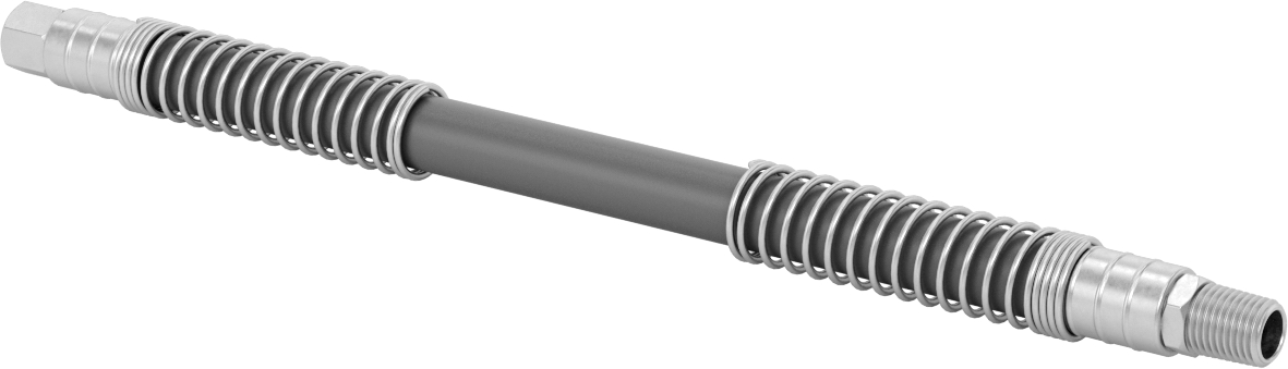Bend-and-Stay Hava Nozulu için 1/8 NPT Dişi Çıkışlı 12" Uzunlukta PVC Hortum