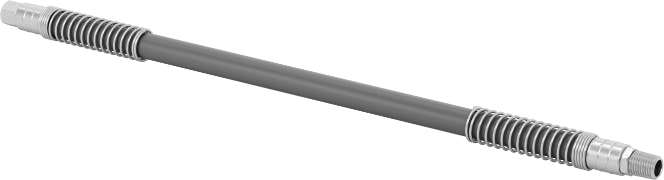 Bend-and-Stay Hava Nozulu için 1/8 NPT Dişi Çıkışlı 18" Uzunlukta PVC Hortum
