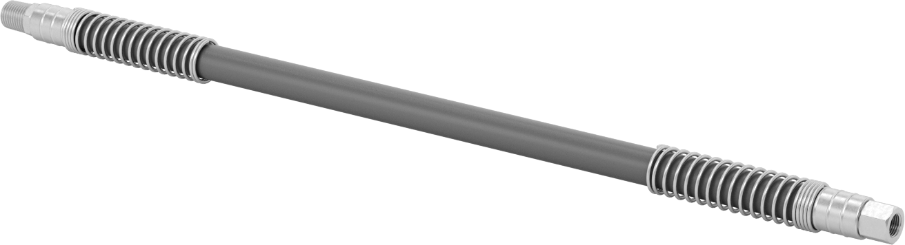 Bend-and-Stay Hava Nozulu için 1/8 NPT Dişi Çıkışlı 18" Uzunlukta PVC Hortum