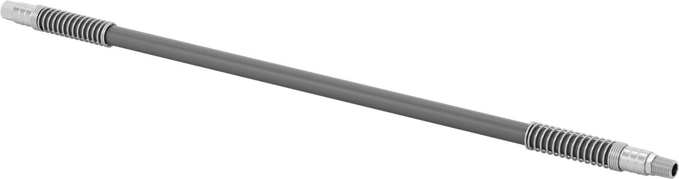 Bend-and-Stay Hava Nozulu için 1/8 NPT Dişi Çıkışlı 24" Uzunlukta PVC Hortum