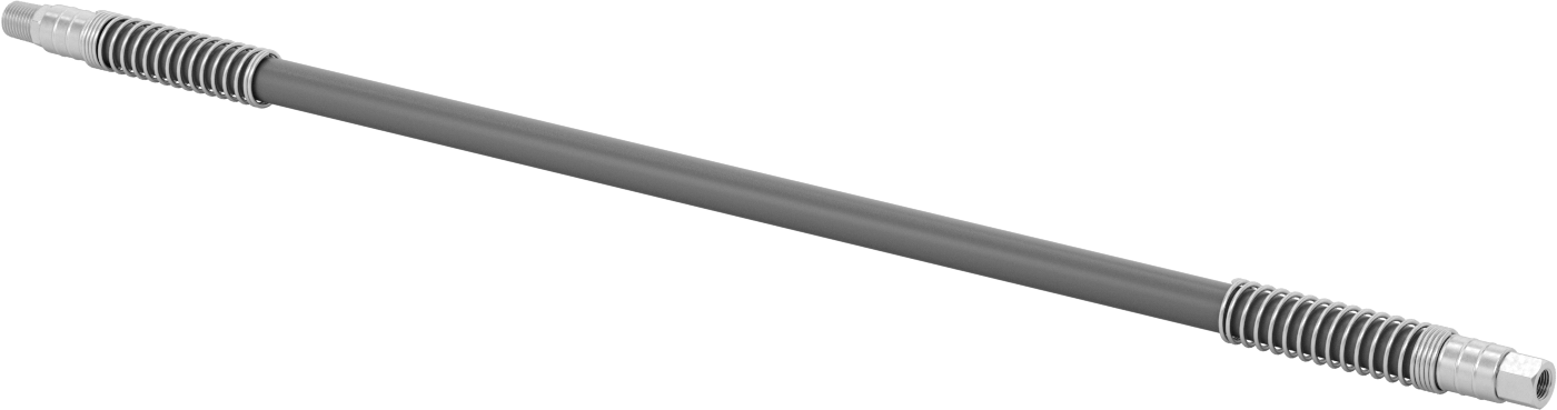 Bend-and-Stay Hava Nozulu için 1/8 NPT Dişi Çıkışlı 24" Uzunlukta PVC Hortum