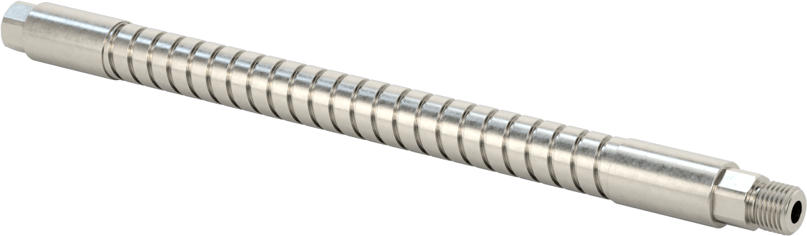 Bend-and-Stay Hava Nozulu için 1/4 NPT Dişi Çıkışlı 11" Uzunlukta 304 Paslanmaz Çelik Hortum