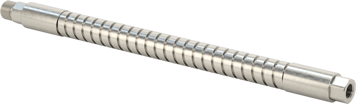 Bend-and-Stay Hava Nozulu için 1/4 NPT Dişi Çıkışlı 11" Uzunlukta 304 Paslanmaz Çelik Hortum