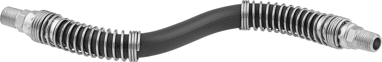 Bend-and-Stay Hava Nozulu için 1/4 NPT Erkek Çıkışlı 12" Uzunlukta PVC Hortum