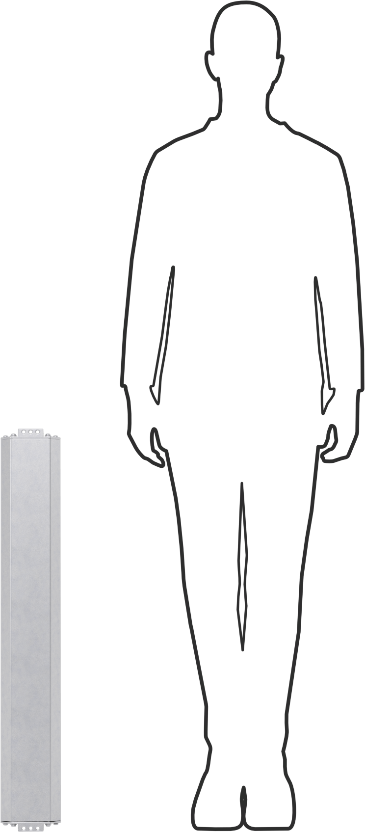 Tehlikeli Ortam Tavan Işığı, 18-3/8“ Uzunluk x 4-7/8” Genişlik x 3-3/4" Toplam Yükseklik