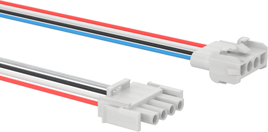 Tyco Amp Kompakt Push-In Konektör Seti, Universal Mate-N-Lok, 48" Tel Kılavuzlar, 4 Kutup