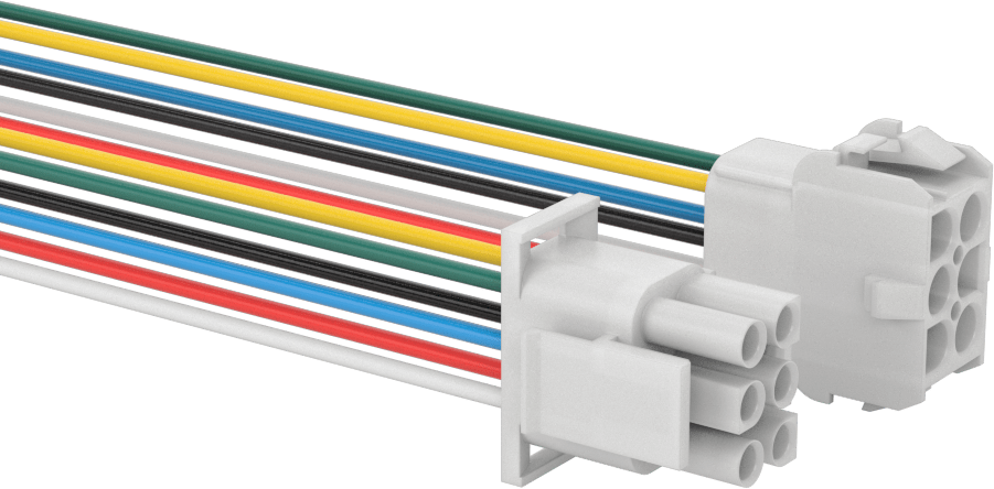 Tyco Amp Kompakt Push-In Konektör Seti, Universal Mate-N-Lok, 48" Tel Kılavuzlar, 6 Kutup