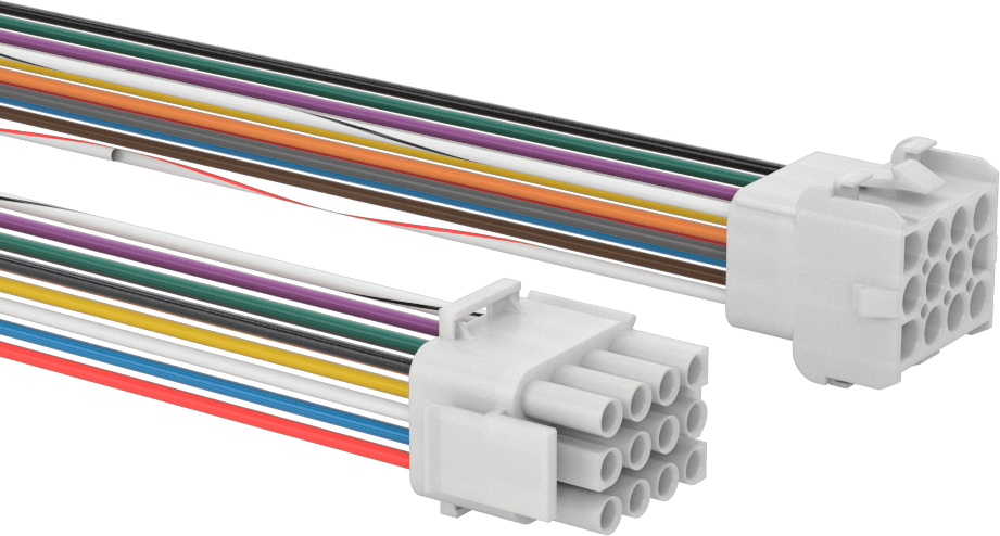 Tyco Amp Kompakt Push-In Konektör Seti, Universal Mate-N-Lok, 48" Tel Kılavuzlar, 12 Kutup