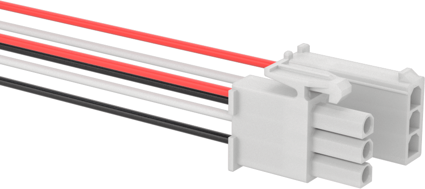 Tyco Amp Kompakt Push-In Konektör Seti, Mini-Universal Mate-N-Lok, 48" Tel Kılavuzlar, 3 Kutup