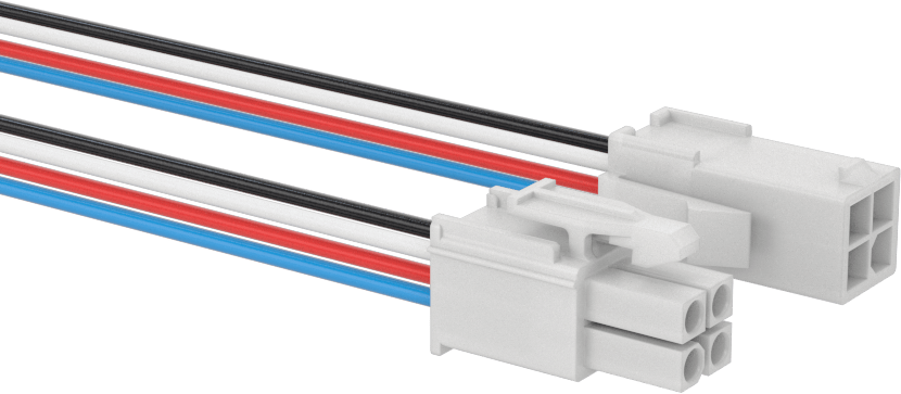 Tyco Amp Kompakt Push-In Konektör Seti, Mini-Universal Mate-N-Lok, 48" Tel Kılavuzlar, 4 Kutup