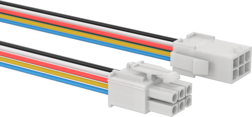 Tyco Amp Kompakt Push-In Konektör Seti, Mini-Universal Mate-N-Lok, 48" Tel Kılavuzlar, 6 Kutup