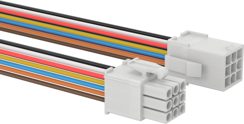 Tyco Amp Kompakt Push-In Konektör Seti, Mini-Universal Mate-N-Lok, 48" Tel Kılavuzlar, 9 Kutup