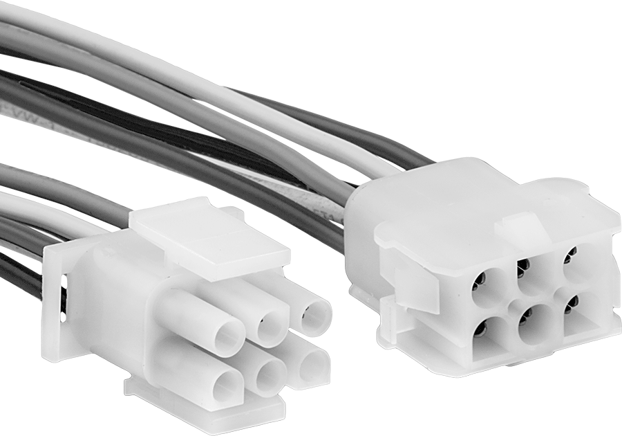 Tyco Amp Kompakt Push-In Konektör Seti, Universal Mate-N-Lok, 6" Tel Uçlar, 6 Kutup