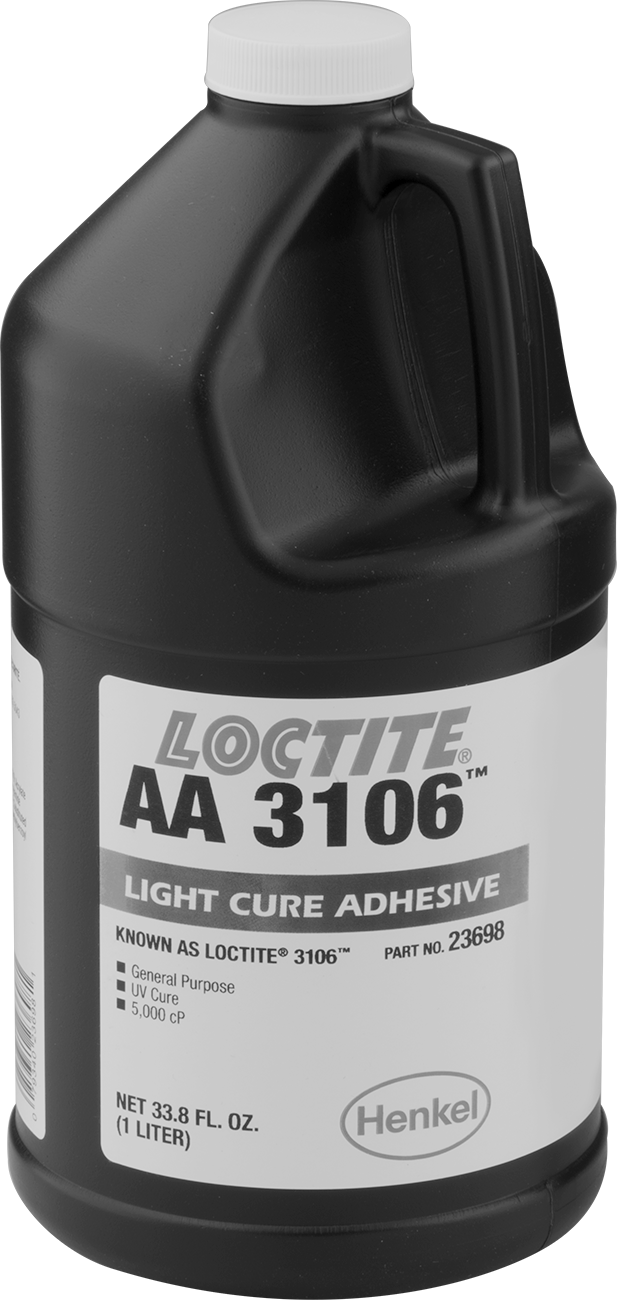 Işıkla Etkinleşen Anında Yapışan Yapıştırıcı, Esnek, Loctite® 3106, 33 oz. Şişe