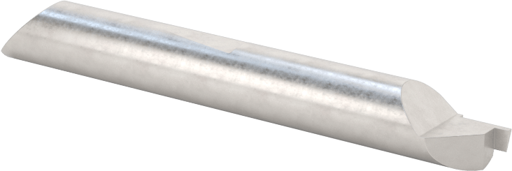Hızlı Değiştirilebilir Yüzey Yiv Açma Torna Takımı, 1/4" Şaft Çapı, 0,020 inç x 0,050 inç Oluk, 0,240 inç Çaplı